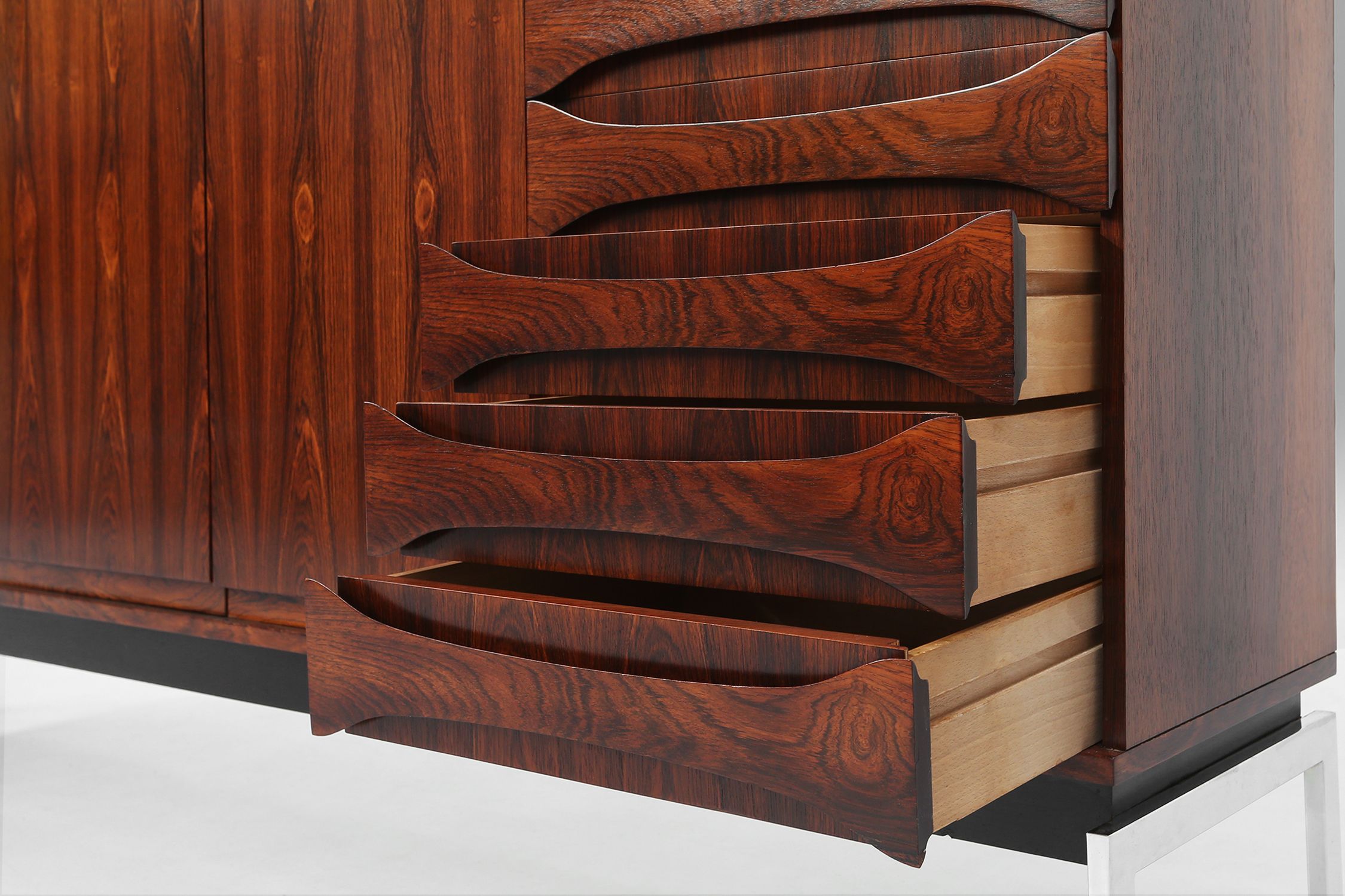 Belgian Mid-Century Rosewood Highboard, 1960s thumbnail